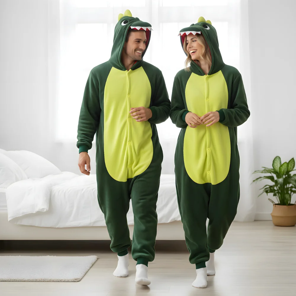 Green Dinosaur Onesie for Adults