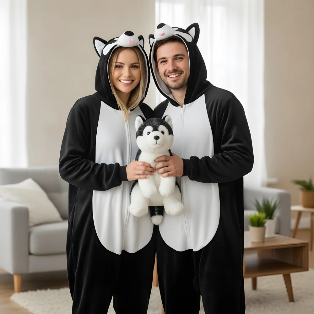Black Husky Onesie for Adults